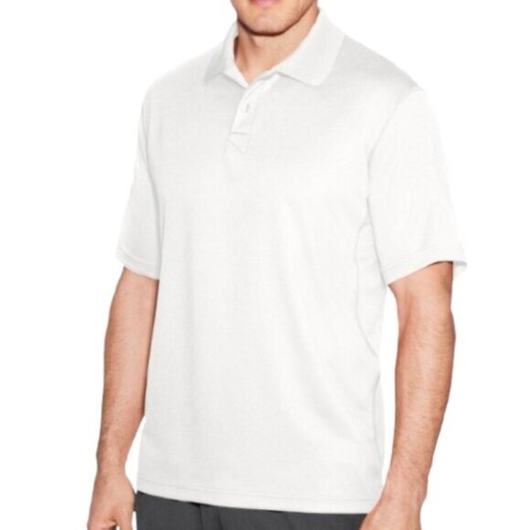 Men's White Champion Polo Shirt - Picture 1 of 10